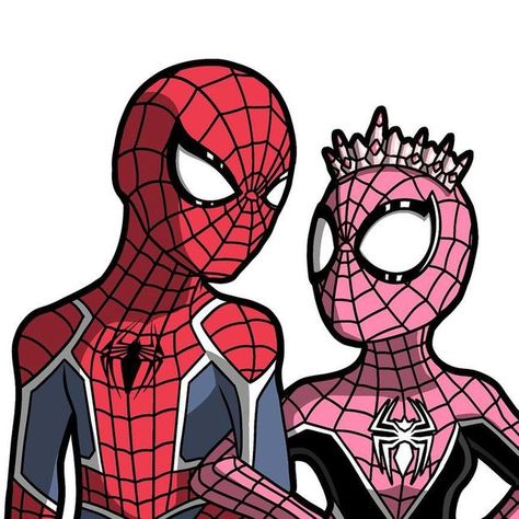 @jawnasaur on Instagram: "More Spidey art, however this is NOT a part of the Spiderverse project I’ve been working on! This’s something new I’m starting: Spidersonas of me and my mutuals! 
And I’m starting off both the Philadelphia Spider-Man (myself) and Spider-Princess (my gf @princessalyssarose )

(DO NOT REPOST MY ART WITHOUT GIVING CREDIT!)
#spiderman #spidermanart #spidersona #marvel #spiderverse #spidersonaart" Spider Man Boyfriend, Spider Man And Spider Girl, Spider Princess, Matching Drawings, Spider Man And Gwen, Pfp Spiderman, Mary Jane Spiderman, Spiderman Girl, Spiderman And Spider Gwen