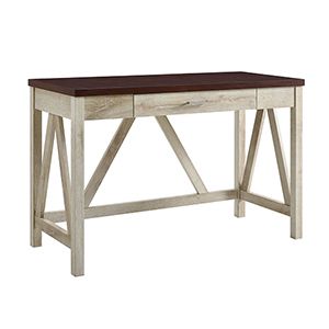 Southern Enterprises Fold Out Convertible Gray Wall Mount Desk Ho9293 | Bellacor Backless Bookcase, Desk For Office, White Writing Desk, Single Desk, Walker Edison Furniture, Wood Computer Desk, Writing Desk With Drawers, Modern Computer Desk, Rustic Desk