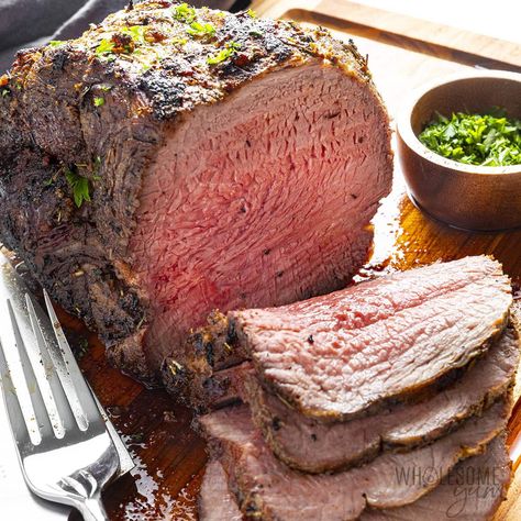 Sirloin Tip Roast (Easy & Tender!) - Wholesome Yum Roast Sirloin Tip Oven, Recipes For Sirloin Tip Roast, Sirloin Tip Oven Roast Recipes, Sirloin In Oven, Sirloin Steak Roast Recipes, Beef Sirloin Tip Roast Recipes Ovens, Beef Round Sirloin Tip Roast Recipes, Best Sirloin Tip Roast Recipe, Beef Sirloin Tip Roast Dutch Oven