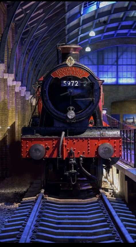 Hogwarts Express Wallpaper, Harry Potter Decor Ideas, Harry Potter Display, Hogwarts Train, Hogwarts Tattoo, Harry Potter Train, Dobby Harry, Hogwarts Express Train, Office Halloween Decorations