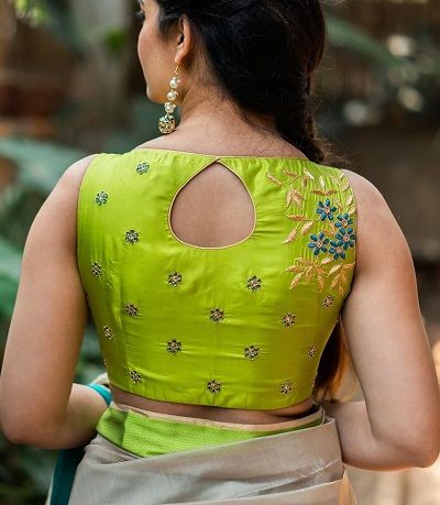 Latest 50 Banarasi Silk Blouse Designs For Silk Sarees and Lehengas (2022) Heavy Blouse, Sleeveless Blouse Designs, Hand Embroidered Blouse, Boat Neck Blouse Design, Cotton Blouse Design, Blouse Designs Catalogue, Latest Saree, Blouse Design Images, Blouse Back