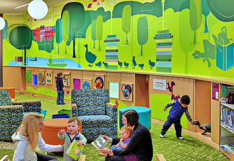 Best Free Indoor Play Places for Kids Around Boston Neighborhood Playground, Indoor Play Places, Children's Library, New Urbanism, Kids Things To Do, Childrens Library, Kids Library, Boston Public Library, Play Areas