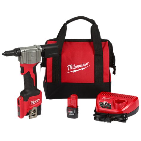 www.milwaukeetool.com Products Power-Tools Specialty Rivet-Tools 2550-22?utm_source=FBPAGE&utm_medium=Social&utm_term=Power%20Tools&utm_content=Owned&utm_campaign=Power%20Tools&Post=100000164337244&campaign=Power%20Tools Angle Drill, Milwaukee M12, Milwaukee M18, Milwaukee Tools, Electric Tools, Cordless Tools, Impact Driver, Drill Driver, Cordless Drill