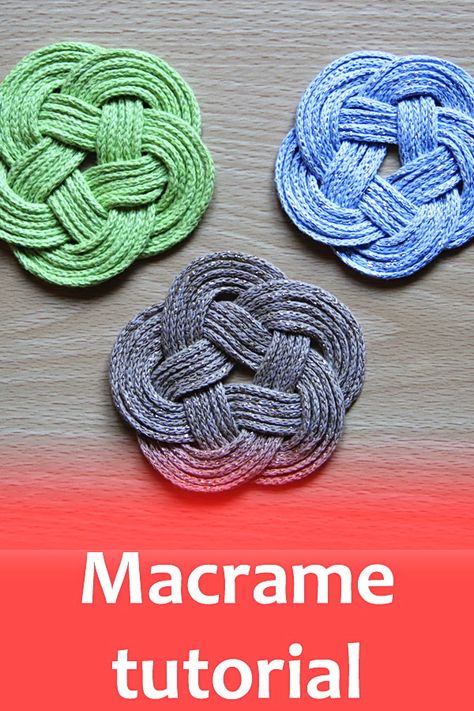 Macrame Coasters Tutorial, Coaster Macrame, Celtic Knot Tutorial, Resin Art Tutorial, Art Tutorial For Beginners, Round Macrame, Macrame Coasters, Tutorial Macramé, Shell Ideas