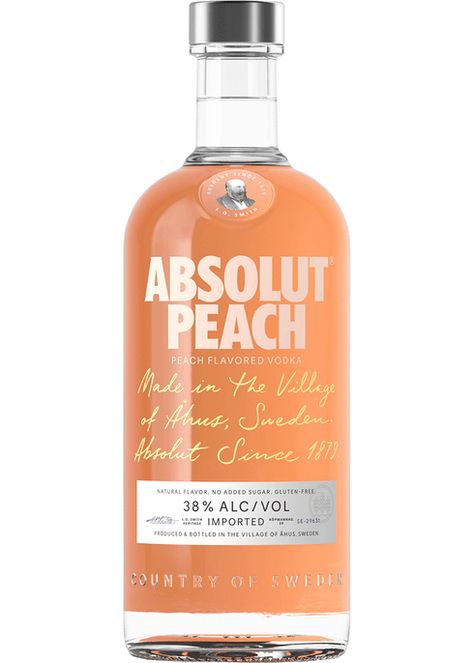 Peach Vodka, Pretty Alcoholic Drinks, Bottle House, Backyard Parties, Peach Ice Tea, Beach Cocktails, Premium Vodka, Fruity Cocktails, Peach Juice