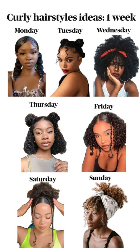 Baddie hairstyles weekly hair protective styles black girl aesthetic curly hair school college curly hair ideas short hair medium length long hair Cowlick Hairstyles, Short Curly Updo, Roller Set Hairstyles, Medium Curly Haircuts, Girls School Hairstyles, Women Undercut, College Hairstyles, Medium Hair Braids, Curly Hair Ponytail