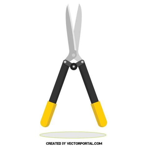 Gardening scissors vector image Gardening Scissors, Garden Scissors, Dream Yard, Gardening Fork, Free Vectors, Garden Tools, Vector Images, Vector Illustration, Yard