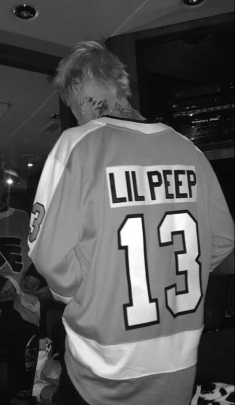 Lil Peep Wallpaper, Peep Wallpaper, Hockey, Tattoos, Tumblr, Orange, White, Ice Hockey