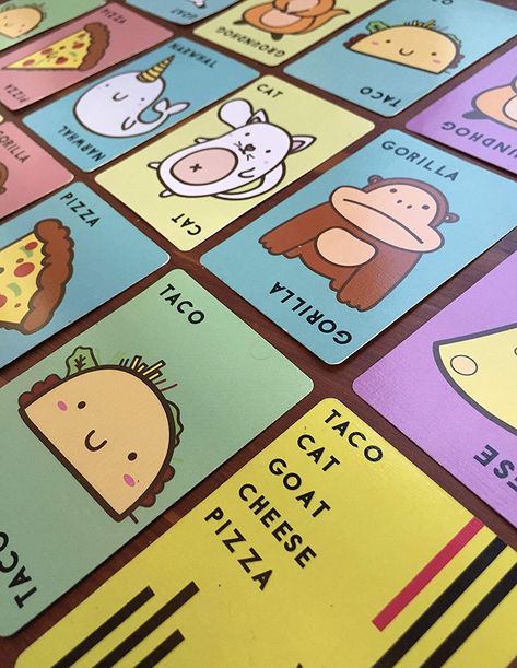 Taco Cat Goat Cheese Pizza, Goat Cheese Pizza, Popular Toys For Boys, Pizza Games, Orange Games, Family Friendly Games, Taco Pizza, Taco Cat, Action Cards