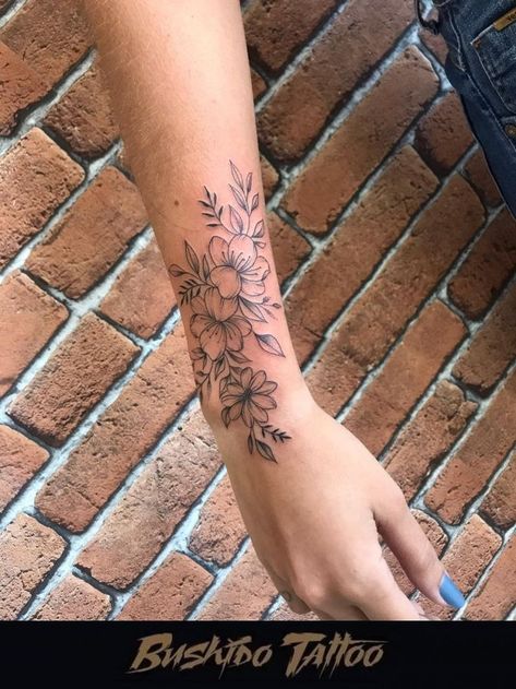 Yhwh Tattoo, Arm Tattoos For Women Forearm, Empowerment Tattoo, Wrap Around Wrist Tattoos, Legs Tattoo, Lower Arm Tattoos, Around Arm Tattoo, Wrap Around Tattoo, Forearm Flower Tattoo