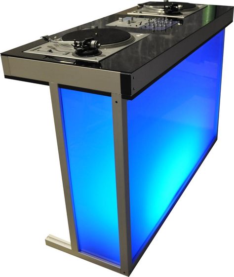 DJ Booth - Acrylic - Good Life DESIGN GROUP Store Dj Booth Design, Booth Diy, Dj Stand, Dj Table, Dj Room, Dj Setup, Dj Images, Dj Booth, Dj Gear