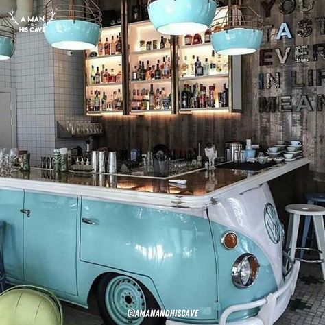 Car Part Furniture, Automotive Furniture, Car Furniture, Colorful Clothes, Stil Industrial, 카페 인테리어 디자인, Automotive Decor, Coffee Shop Design, Bar Design Restaurant