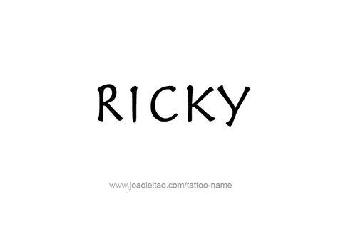 Ricky Name Tattoo Designs Name Quotes, Name Tattoo Designs, Leather Office, Name Tattoo, Name Tattoos, Letter R, Font Styles, Fonts Design, Tattoos For Guys