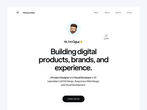 Modern Landing Page, Personal Website Design, Portfolio Landing Page, Ui Portfolio, Personal Website Portfolio, Startup Design, Web Portfolio, 광고 디자인, Portfolio Website Design