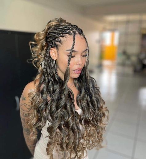 Short Box Braids Hairstyles, French Curl, Big Box Braids Hairstyles, Goddess Braids Hairstyles, Box Braids Hairstyles For Black Women, Braids Hairstyles Pictures, Quick Braided Hairstyles, Cute Box Braids Hairstyles, Protective Hairstyles Braids