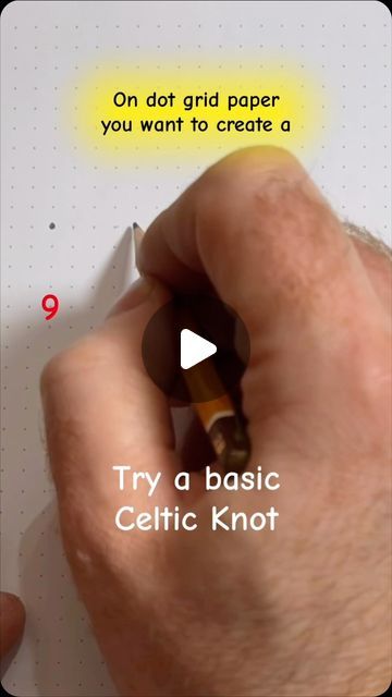 The Artery Art Shop and Classes on Instagram: "Try drawing a simple(ish) Celtic knot." Celtic Knot Drawing Tutorial, Celtic Drawings, Knot Drawing, Celtic Knot Drawing, Celtic Knotwork Design, Celtic Knotwork, Grid Paper, Celtic Cross, Celtic Knot