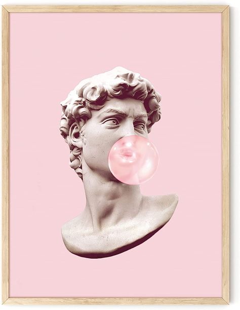 Amazon.com: Haus and Hues Pink Framed Wall Art, Gum Poster David Bubble Pop Art, Pink Posters for Room Aesthetic, Pop Art Wall Decor, Preppy Wall Art, Pink Wall Decor, Pink Aesthetic (Beige Framed, 12x16): Posters & Prints Pink Posters For Room, Blush Pink Room, Posters For Room Aesthetic, Haus And Hues, Posters For Room, Pink Room Decor, Nordic Poster, Pink Posters, Wall Decor Pictures