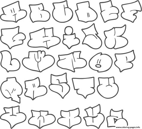 Print graffiti alphabet style bubble letters coloring pages Bubble Letters Alphabet, Graffiti Alphabet Styles, Letters Fonts, Bubble Letter Fonts, Graffiti Lettering Alphabet, Graffiti Art Letters, Graffiti Text, Graffiti Letters, Alphabet Style