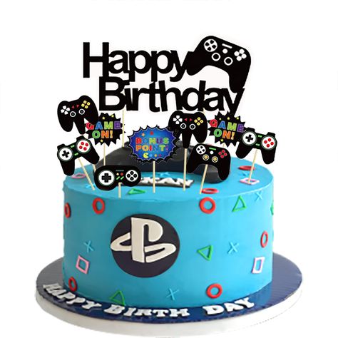 Level Up Cakes For Boys, Gamer Birthday Cake Ideas, Level Up Birthday Party Cake, Gaming Cakes For Boys, Gamer Cake Ideas Boys, Video Game Cake Topper, Video Game Cake, Game Cake, Cake Decoration Birthday