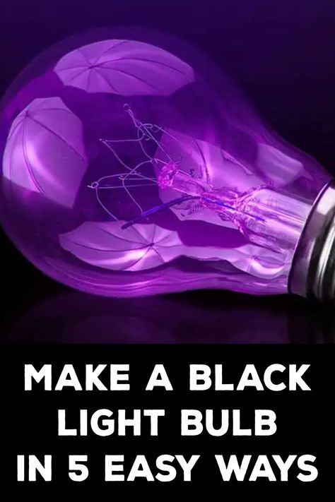 How to Make a Black Light Bulb Black Light Room Ideas, Diy Blacklight, Light Bulb Storage, Black Lights Bedroom, Diy Black Light, Black Light Room, Diy Hanging Light, Diy Light Bulb, Painted Light Bulbs