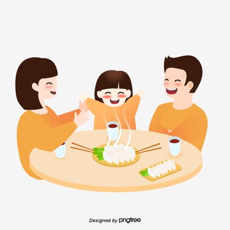 Family Eating Together Drawing, Brush Background, Plant Background, Picture Boxes, Winter Family, Family Of Three, Family Cartoon, Family Dining, Family Illustration