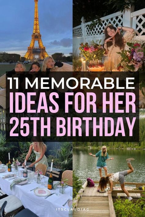 25th Birthday Party Ideas, 25th Birthday Ideas, 25th Birthday Ideas For Her, 25th Birthday Quotes, Birthday Theme Ideas, 25th Birthday Party, 25th Birthday Cakes, Turning 25, 25th Birthday Parties