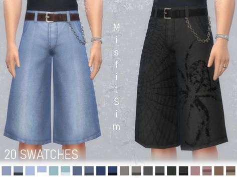 The Sims Resource - Baggy Jorts for male version 2 Sims 4 Basketball Shorts, Sims 4 Male Clothes Grunge, Mens Outfits Sims 4, Sims 4 Male Sneakers, Sims Men Clothes, Sims 4 Cc Finds Male, Sims 4 Men Clothing, Sims 4 Male Clothes, Sims 4 Tsr