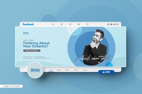 Social Media Post Mockup, Facebook Cover Photos Business, Behance Presentation, Facebook Mockup, Cover Photo Design, Fb Banner, Photo Mockup, Facebook Cover Photo, Facebook Cover Images