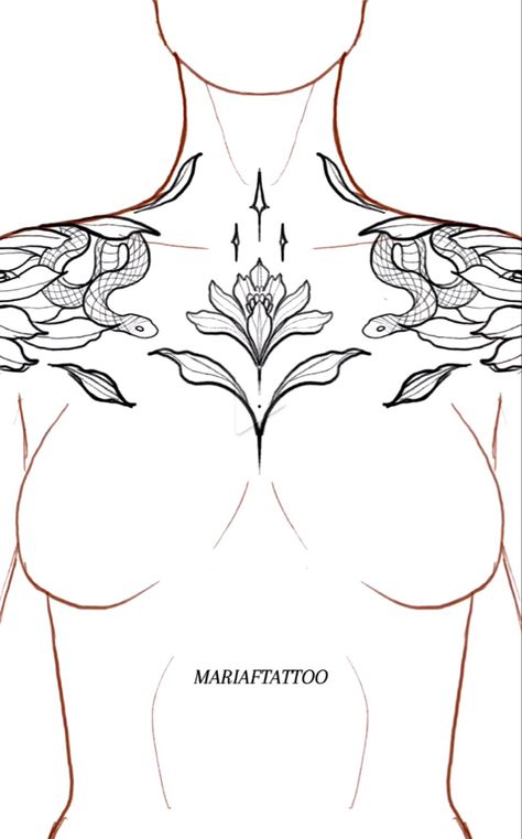 Women Body Tattoo Ideas, Back Tattoo Full Women, Dimension 20 Tattoo Ideas, Rist Tattoo Ideas, Woman With Tattoos Drawing, Lightning Chest Tattoo Female, Unusual Tattoos For Women Unique, Back To Hip Tattoos Women, Womens Back Piece Tattoo