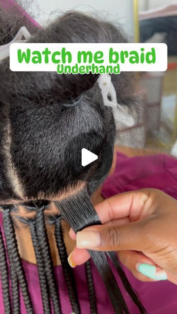 🪄 Growing Hands on Instagram: "Watch me braid underhand. 

I remember when I started braiding years ago, I couldn’t find anything online demonstrating how I braided.

#Reels #Explore #ExplorePage #NeatBraids #KnotlessBraids #BoxBraids #FYP #ForYouPage #Locs #SoftLocs #StitchBraids #MenBraids #MenStitchBraids #SoftLocs #UnderhandBraids #UnderhandedBraids #SoftLocs #BohoBob #SoftLocBob #UnderhandKnotless #UnderhandBraid" Knotless Tutorial, Underhand Braid, Box Braids Tutorial, Hair Braid Patterns, Kids Box Braids, Knotless Braid, Black Kids Braids Hairstyles, Quick Braids, Cute Box Braids