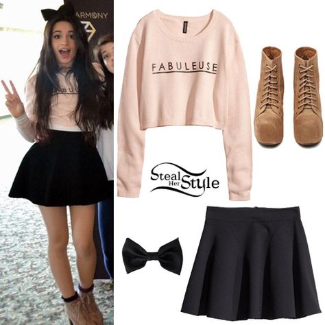 Fifth Harmony Wallingford Meet & Greet - photo: fifth-harmony Fifth Harmony Outfits, Camila Cabello Style, Ariana Grande Outfits, Steal Her Style, Cute Skirt Outfits, Kleidung Diy, Style Steal, Clothes Outfits, Fifth Harmony