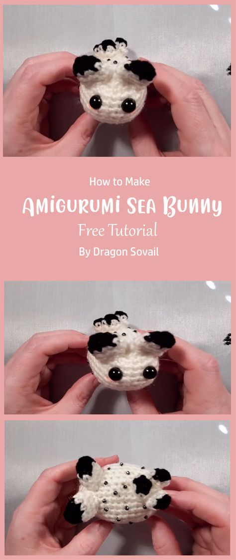 This amigurumi sea bunny is easy to make and will be a great addition to your collection of amigurumi. The tutorial includes detailed instructions on how to crochet this adorable little amigurumi.