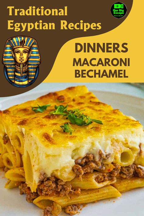 Macaroni Bechamel - Try These Easy Family Egyptian Dinner Recipes. Quick and Easy Egyptian Side Dishes. Try These Authentic Recipes From Egypt. African Holiday Recipes. Our Favorite Egyptian Side Dish Ideas. The Most Popular Egyptian Side Dish Recipes. Egyptian Macaroni Bechamel, Macaroni Bechamel Egyptian, Egyptian Fish Recipe, Egyptian Chicken Recipe, Egyptian Recipes Authentic, Egyptian Meals, Egyptian Dinner, Macaroni Bechamel, Egyptian Chicken