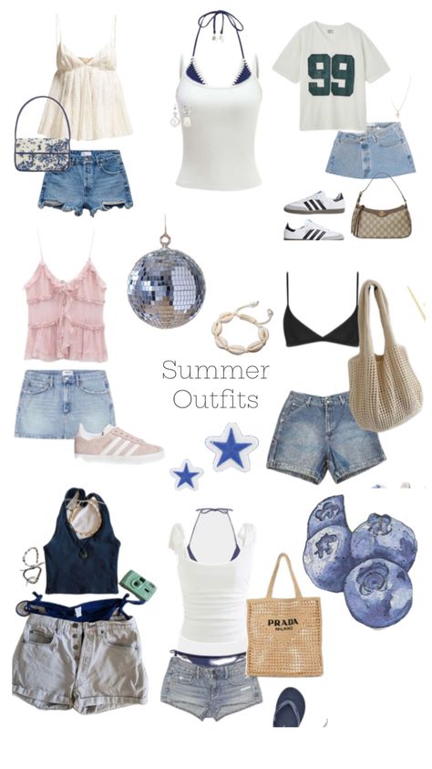 #summer #inspiration #clothes Summer Collage Outfit, Summer Outfits Collage, Collage Outfits, Clothes Board, Outfit Collage, Life Board, Summer Outfit Ideas, Summer Inspiration, Summer Fits