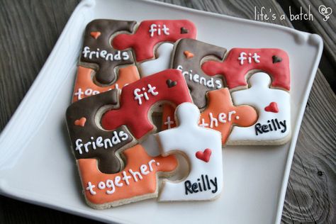 Puzzle Valentine Cookies. | Nicole Cleghorn | Flickr Puzzle Valentine, Puzzle Cookies, Valentine Puzzle, Valentines Puzzles, Valentines Cookies, Puzzle Party, Fondant Cookies, Valentines Day Cookies, Valentine's Day Recipes