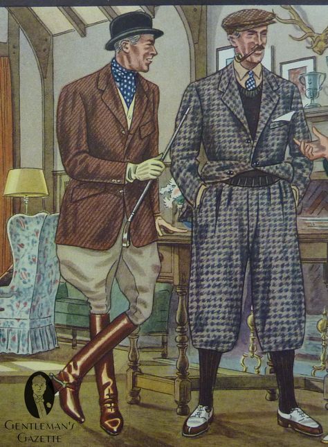 Hacking Jacket with bowler hat, buff moleskin vest & gloves and breeches Men's Fashion Illustration, 1920s Mens Fashion, Hacking Jacket, Classic Clothes, Mens Fashion Illustration, Mens Fashion Wear, Classic Menswear, Bowler Hat, Vintage Mens Fashion