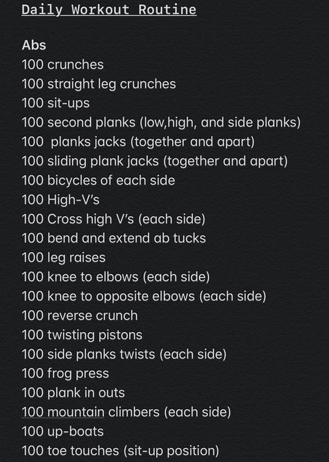 This Ab workout routine is extreme so feel free to take many brakes, do less of each exercise than listed, separate exercises, skip exercises, and you can decide to not do certain exercise, whatever works for you the best, remember to always push yourself but not to the point where you can  hurt yourself, do it for yourself not because someone else is telling you to Hardest Workout Ever, Extreme Workout Challenge, Ab Workout Extreme, Extreme Exercise Workout, List Of Ab Workouts, Gym Workouts List, Extreme Abs Workout, Best But Workout, Ab Workout Routine At Home