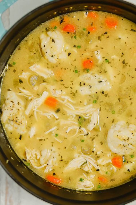 Vegetable Dumpling Soup, Easy Chicken Dumpling Recipes, Dumpling Soup Recipe, Chicken And Dumpling Soup, Best Chicken And Dumplings, Creamy Chicken And Dumplings, Chicken Soup Recipes Homemade, Chicken Dumpling, Chicken Dumpling Soup