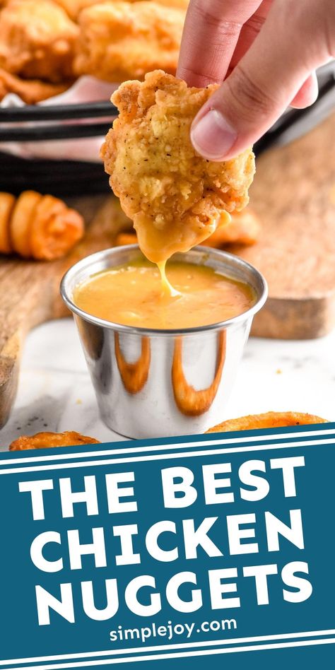 Homemade Chicken Bites, Homemade Chicken Nuggets Fried, Best Chicken Nugget Recipe, Home Made Chicken Nuggets, Easy Chicken Nugget Recipes, Fried Chicken Nuggets, Chicken Nuggets Recipe, Grilling Chicken, Mcdonalds Chicken