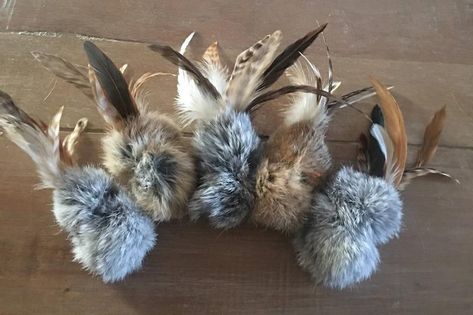 Natural Rabbit Fur FeathersFur/Feather Cat Toy Handmade Cat image 0 Inside Cat, Belly Bands For Dogs, Handmade Cat Toys, Homemade Cat Toys, Guinea Pig Toys, Natural Cat, Catnip Toys, Rabbit Toys, Cat Pendants