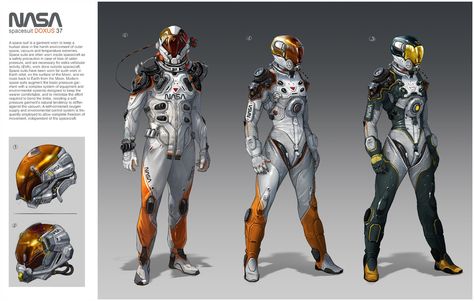 Art Costumes, Sci-fi Armor, Concept Art World, Suit Of Armor, Space Suit, Art Et Illustration, Armor Concept, Star Citizen, Sci Fi Art