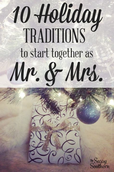 10 Holiday Traditions to start with your family this holiday season! New Years Eve Traditions, Traditions To Start, New Years Traditions, First Christmas Married, Married Christmas, Diy Holiday Decor, Christmas Couple, Romantic Gifts, Christmas Activities