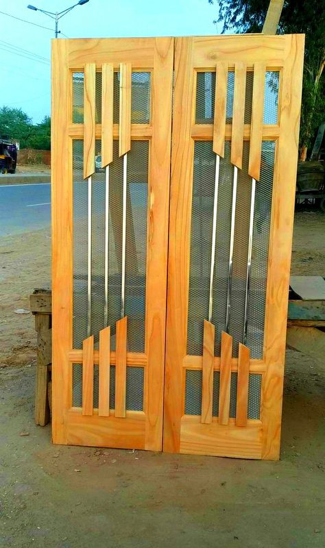 Net Gate Design, Gril Doors, Double Door Design Wood Jali, Double Door Design Wood, Dor Design, Jali Gate, Modern Gates, Jali Door, Wooden Window Design