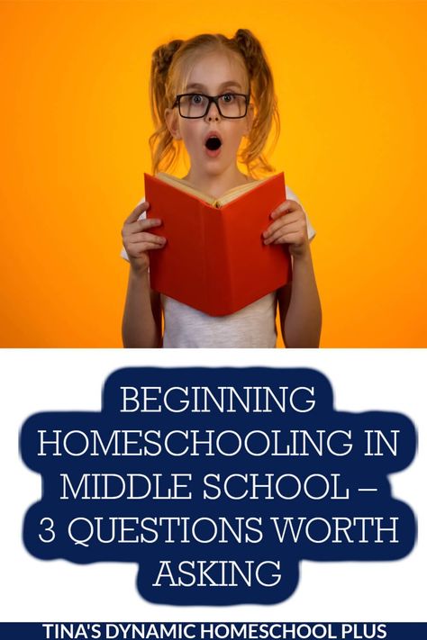 Beginning Homeschooling in Middle School – 3 Questions Worth Asking. Beginning homeschooling in middle school can be challenging for many reasons. I'm sharing three questions worth asking and answers. Also, look at my page homeschool middle school for more fun tips. Having helped new homeschoolers on both ends of the learning spectrum from those struggling in public school to those not being challenged, beginning homeschooling in middle school can be demanding. Homeschool For Middle Schoolers, Homeschooling Middle School, Sonlight Homeschool, Teaching From Rest, Tips For Middle School, Teacher And Student Relationship, Homeschool Middle School, Homeschool Teacher, Homeschool Elementary