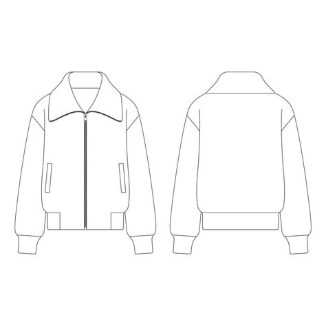 Clothe Template, Outline Jacket, Jacket Flat Sketch, Jacket Template, Deep Conversation Topics, Deep Conversation Starters, Jacket Silhouette, Jacket Drawing, Grey Tracksuit