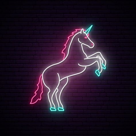 Neon Sing, Neon Unicorn, Neon Quotes, Neon Words, Custom Neon Lights, Wallpaper Iphone Neon, Unicorn Wallpaper, Neon Nights, Whatsapp Wallpaper