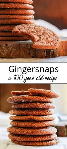 Ginger Snaps Cookies, Gingersnap Cookies Chewy, Ginger Snap Cookies Recipe, Ginger Cookie Recipes, Gingersnap Cookies, Ginger Snap Cookies, Ginger Snap, Ginger Cookies, Deilig Mat