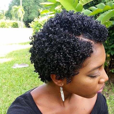 Marsha's journey. Beautiful, short curly natural hairstyle for black women with side part #twa #shorthair #taperedcut #curlyshorthair #curlynaturalhair #washngo #girlboss #melanin #blackbeauty #naturalhairstyles Short Natural Haircuts, Cabello Afro Natural, Twa Hairstyles, Natural Hair Cuts, Natural Hair Short Cuts, Tapered Haircut, Extreme Hair, Mohawk Hairstyles, Pelo Afro