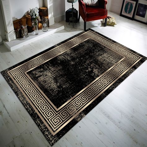 This Rugs item by BestOfRugStore has 11 favorites from Etsy shoppers. Ships from Türkiye. Listed on 16 Nov, 2023 Animal Print Carpet Living Room, Black And Gold Rug Living Room, Luxury Carpet Design, Gold Carpet, Gold Rugs, Greek Key Rug, Marble Rug, Carpet Designs, Carpet Modern