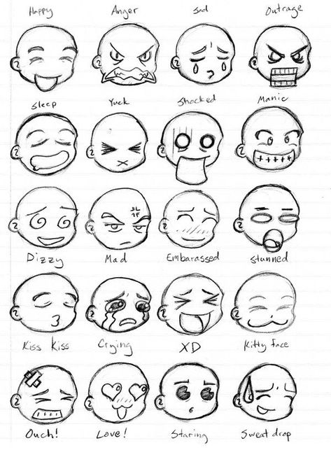 Emotions Template, Character Emotions, Sheet Drawing, Facial Expressions Drawing, رسم كاريكاتير, About Character, 심플한 그림, Drawing Face Expressions, Chibi Sketch